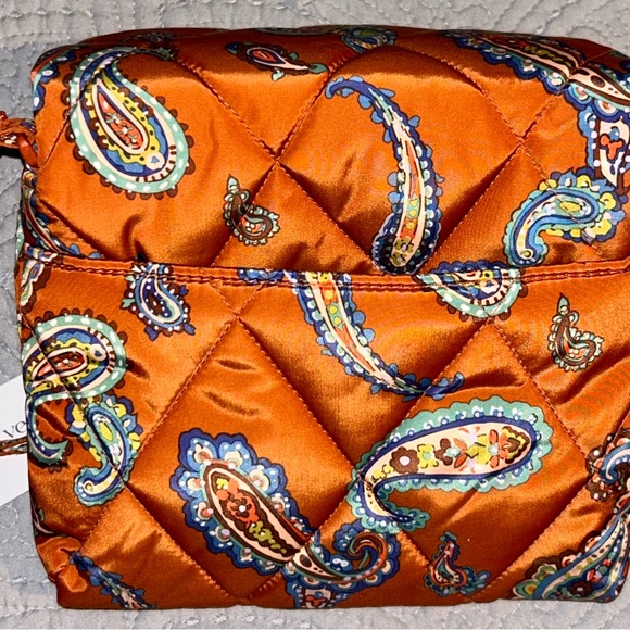 Vera Bradley Vibrant Orange Paisley Crossbody Bag - Picture 5 of 6